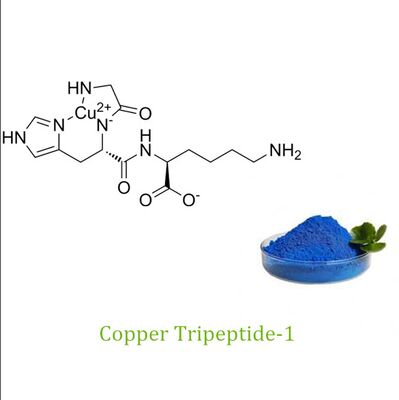 GHK-CU Copper tripeptide -1 Blue Powder Anti Wrinkle Complex Suitable for Adults Ingredient to Support Skin Firmness and Reduce Wrinkles in Mature Skin Care