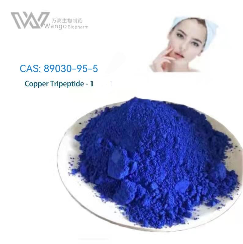 GHK-CU Copper tripeptide -1 Blue Powder Anti Wrinkle Complex Suitable for Adults Ingredient to Support Skin Firmness and Reduce Wrinkles in Mature Skin Care